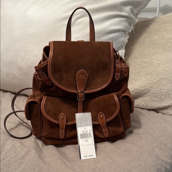 Polo Ralph Lauren Handbags - Polo Ralph Lauren Brown Backpack